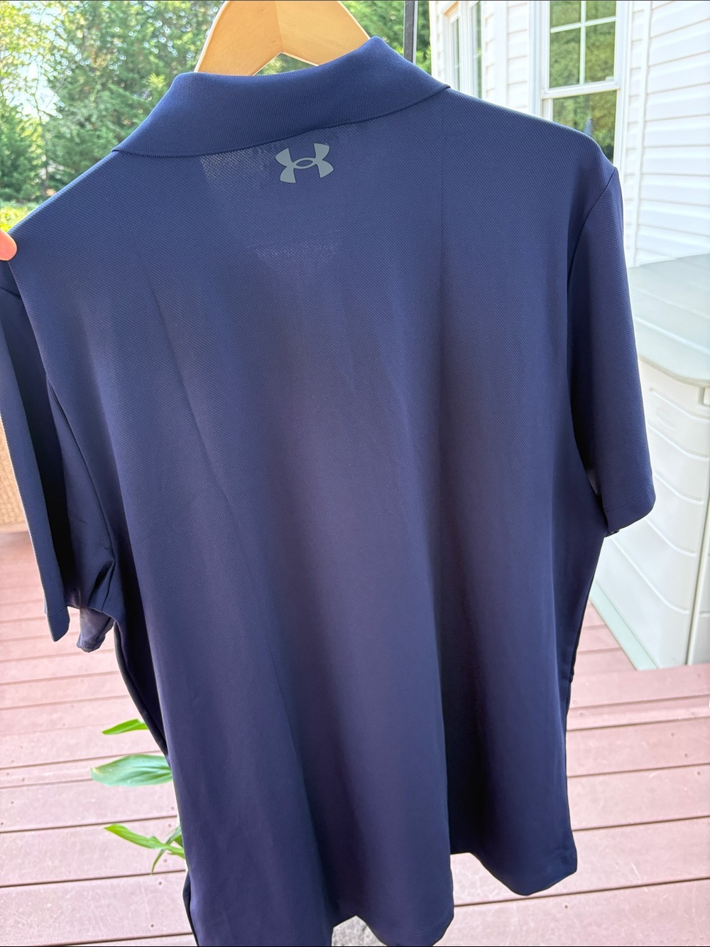 Under Armour Men’s Golf Navy Blue Performance Polo - Picture 5 of 7